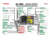 Quick Start Pl-990