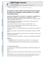Serum Mercury Concentration and the Risk of Ischemic Stroke: the Reasons for Geographic and Racial Differences in Stroke Trace Element Study