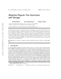 Weighted Regular Tree Grammars with Storage