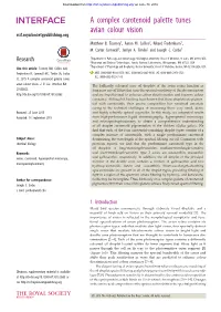 A Complex Carotenoid Palette Tunes Avian Colour Vision Rsif.Royalsocietypublishing.Org Matthew B