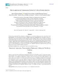 Data Acquisiton and Transmission System for Carbon Dioxide Analysis