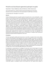 Printed Circuit Board Based Segmented Quadrupole Ion Guide