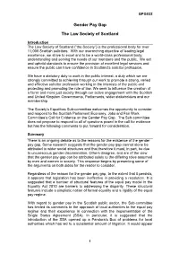 Gender Pay Gap the Law Society of Scotland