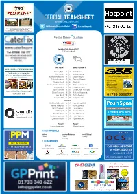 Official Teamsheet