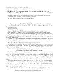 Pronormality of Hall Subgroups in Finite Simple Groups E