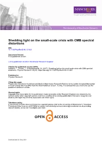 Shedding Light on the Small-Scale Crisis with CMB Spectral Distortions
