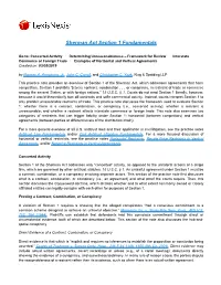 Sherman Act Section 1 Fundamentals