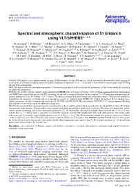 Spectral and Atmospheric Characterization of 51 Eridani B Using VLT/SPHERE?,?? M