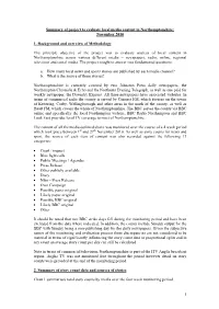 Summary of Project to Evaluate Local Media Content in Northamptonshire: November 2010