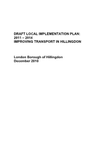 2014 Improving Transport in Hillingdon