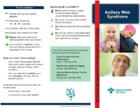 Axillary Web Syndrome