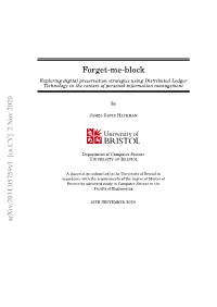 Exploring Digital Preservation Strategies Using DLT in the Context Of