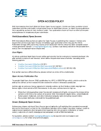 Open Access Policy