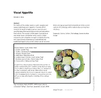 Visual Appetite