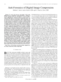 Anti-Forensics of Digital Image Compression Matthew C