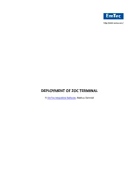 Deployment of Zoc Terminal