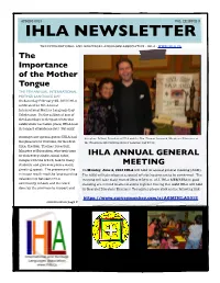 Ihla Newsletter