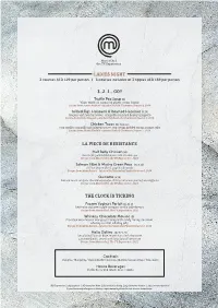 Ladies Night View Menu