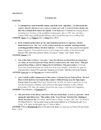 Packet 05: Tossups