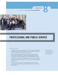 Professional and Public Service