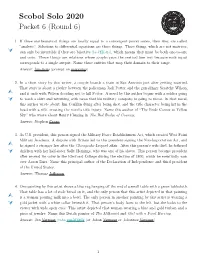 Scobol Solo 2020 Packet 6