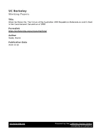 UC Berkeley Working Papers