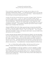 Assassination Records Review Board Releases Transcripts of Brilab Conversations