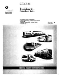 Transit Security Procedures Guide