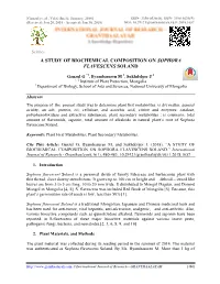 A Study of Biochemical Composition on Sophora Flavescens Soland