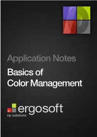 Basics of Color Management