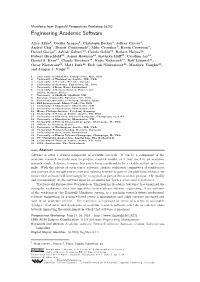 Engineering Academic Software