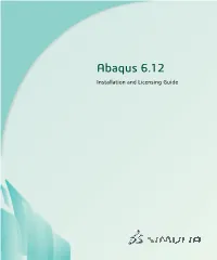 Abaqus Installation and Licensing Guide