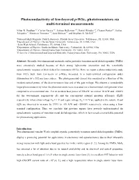Photoconductivity of Few-Layered P-Wse2 Phototransistors Via Multi-Terminal Measurements