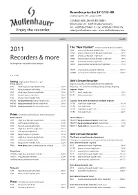 2011 Recorders & More