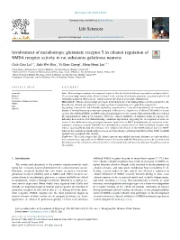 Involvement of Metabotropic Glutamate Receptor 5 in Ethanol
