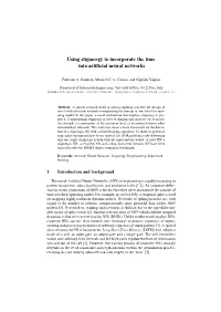 Using Stigmergy to Incorporate the Time Into Artificial Neural Networks