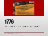 All Men Are Created Equal
