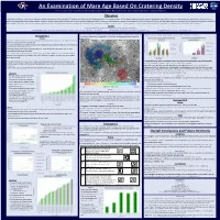 An Examination of Mare Age Based On