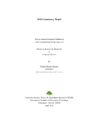 DNS Consistency Model