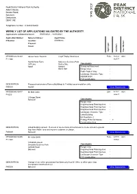Weekly List of Applications Validated by the Authority