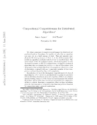 Compositional Competitiveness for Distributed Algorithms