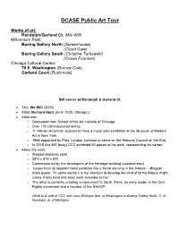 DCASE Public Art Self-Guided Tour Packet (PDF)