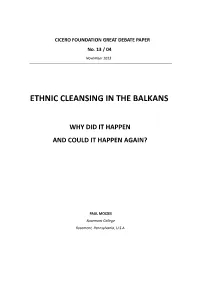 Ethnic Cleansing in the Balkans