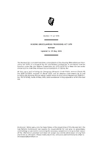 MISCELLANEOUS PROVISIONS) ACT 1979 REVISED Updated to 29 May 2020