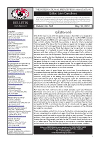Editorial BULLETIN