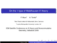 On the 1-Type of Waldhausen K-Theory