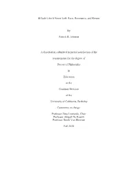 Race, Resonance, and Reruns by Patrick R. Johnson a Dissertation