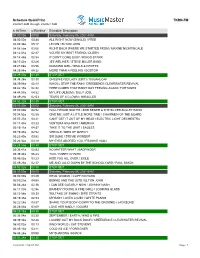 Schedule Quickprint TKRN-FM