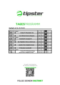 Tagesprogramm