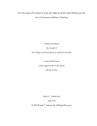 The Case of Anonymous and Project Chanology a Thes